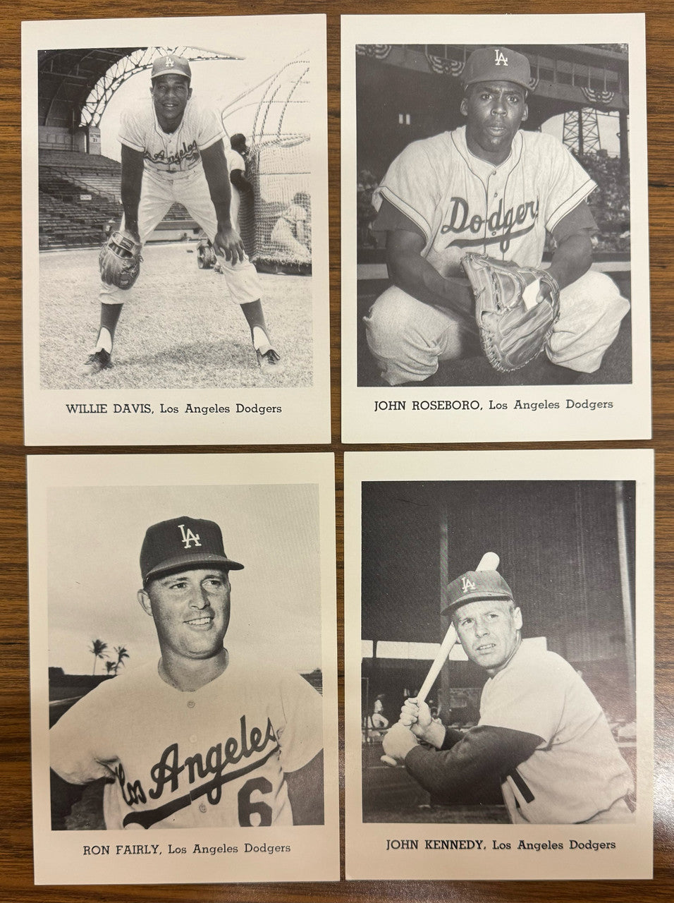 1960s Jay Publishing Los Angeles Dodgers Picture Pack Set (12) in Envelope EXMT