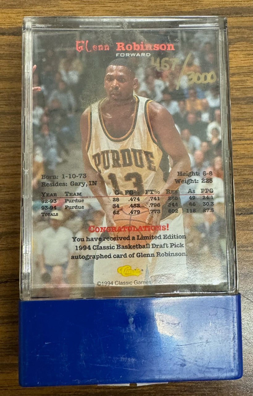 1994 Classic Draft Glenn Robinson Gold Auto /3000 Score Board "C"