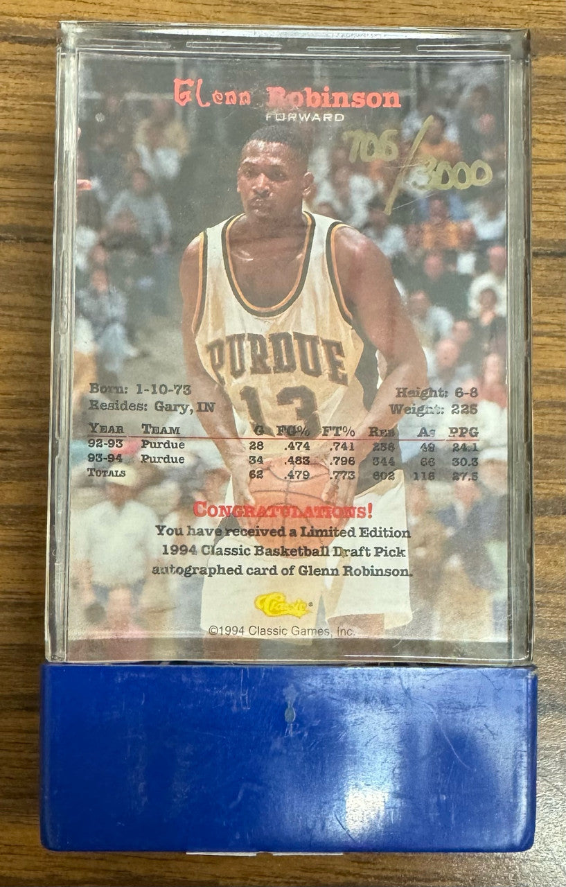 1994 Classic Draft Glenn Robinson Gold Auto /3000 Score Board "B"
