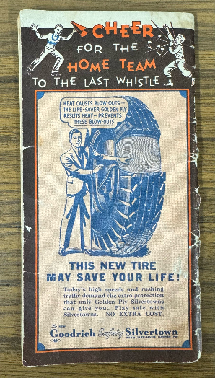 1934-1935 The Goodrich Football Fan's Dope-Book College Booklet