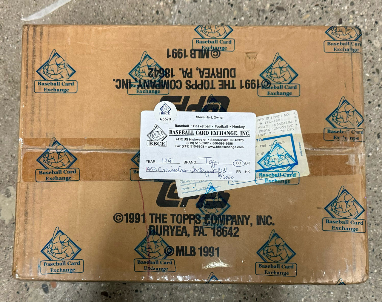 1991 Topps Archives Baseball 1953 Reprint 12-Box Case BBCE Wrapped and Sealed