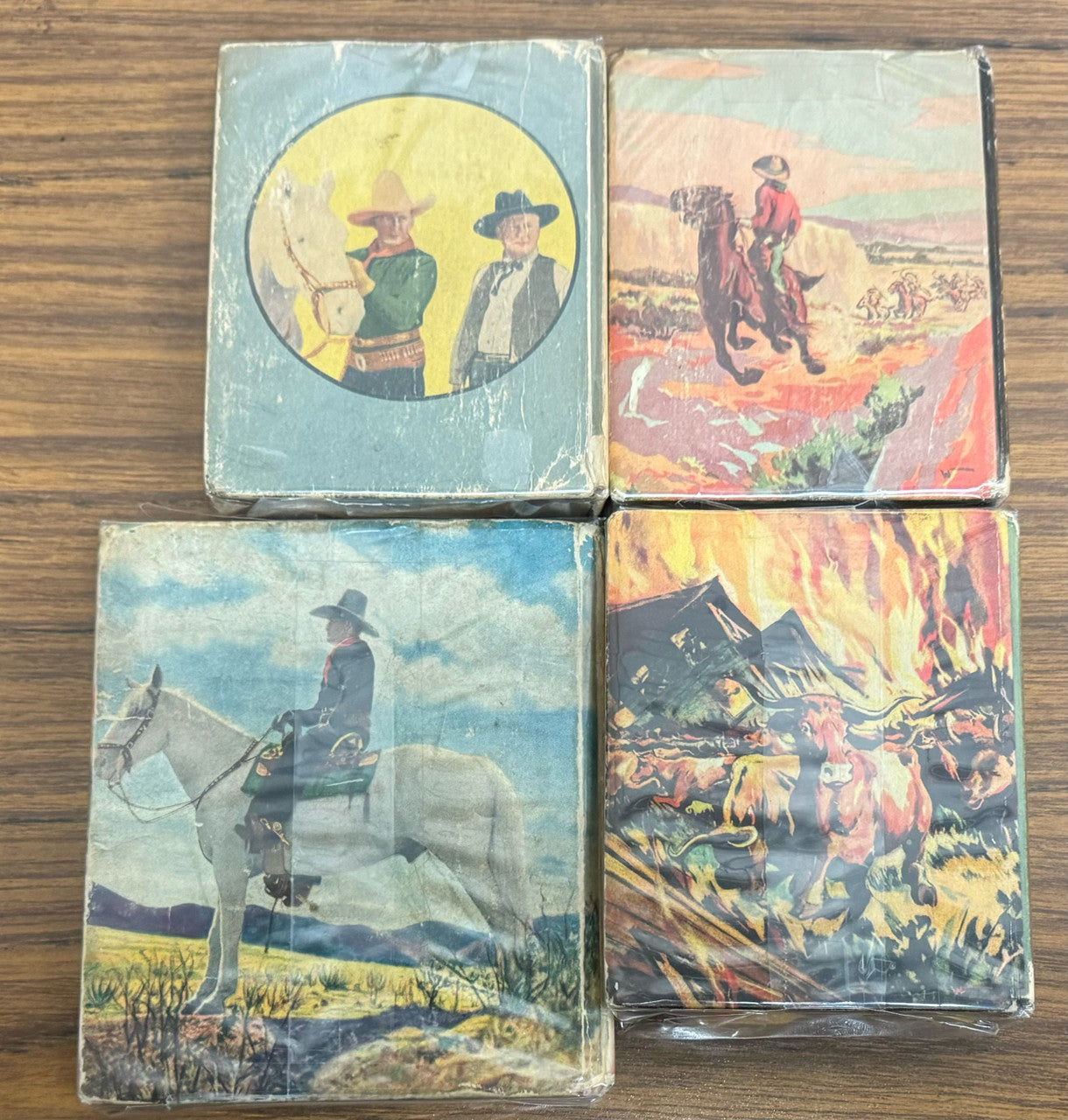 Big/Better Little Books Tim McCoy Vintage Western Lot of 4