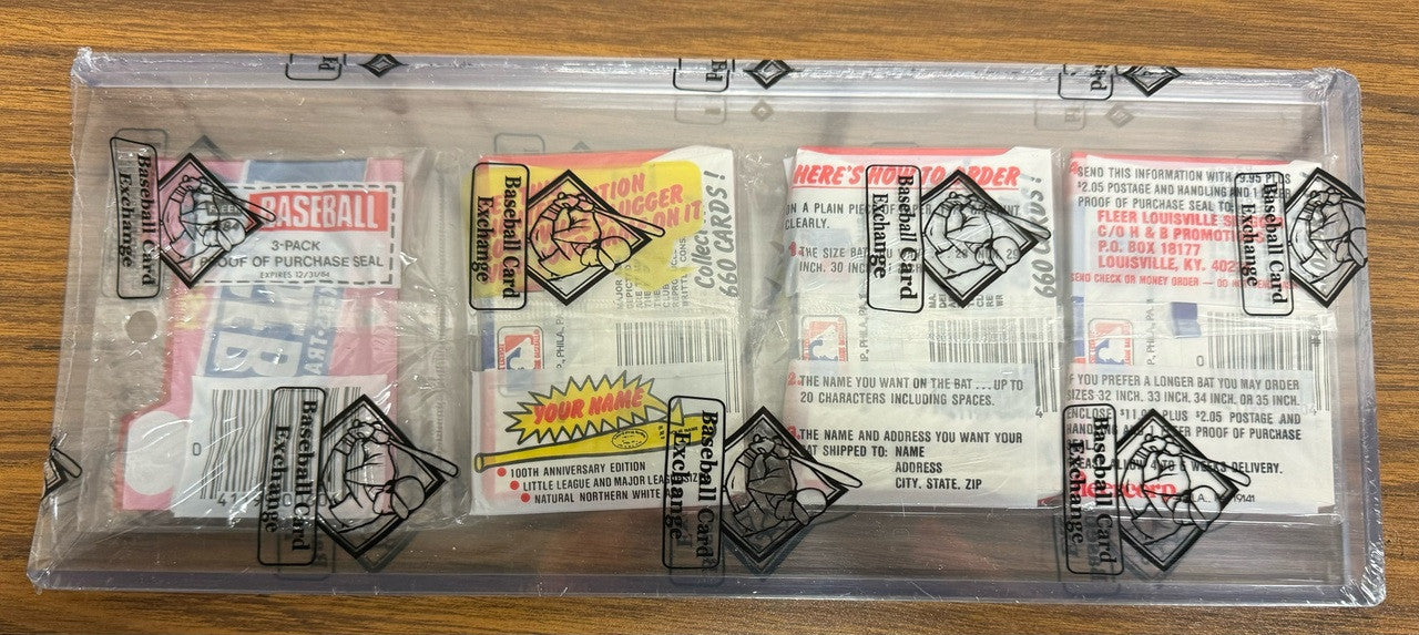 1984 Fleer Baseball Rack Pack BBCE Wrapped and Sealed