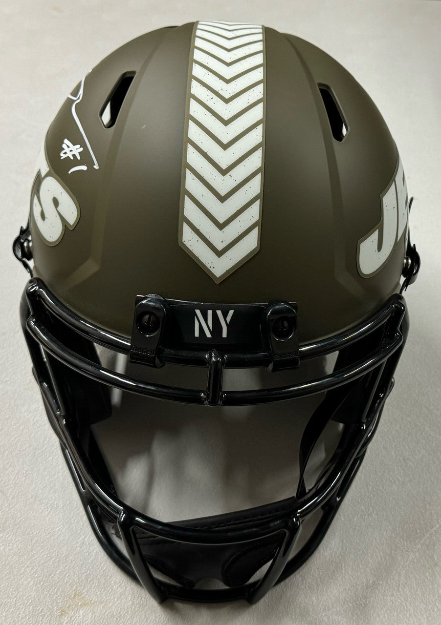 Ahmad Sauce Gardner Signed Autographed Salute to Service Full Size Helmet BAS