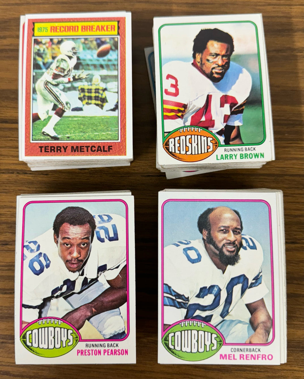 1976 Topps Football Partial Set 280/528 + 90 Duplicates EX Overall