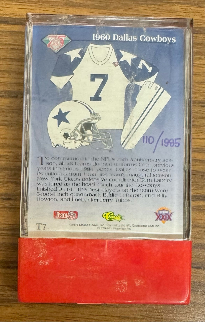 1994 Classic Throwbacks Emmitt Smith #T7 Auto /1995
