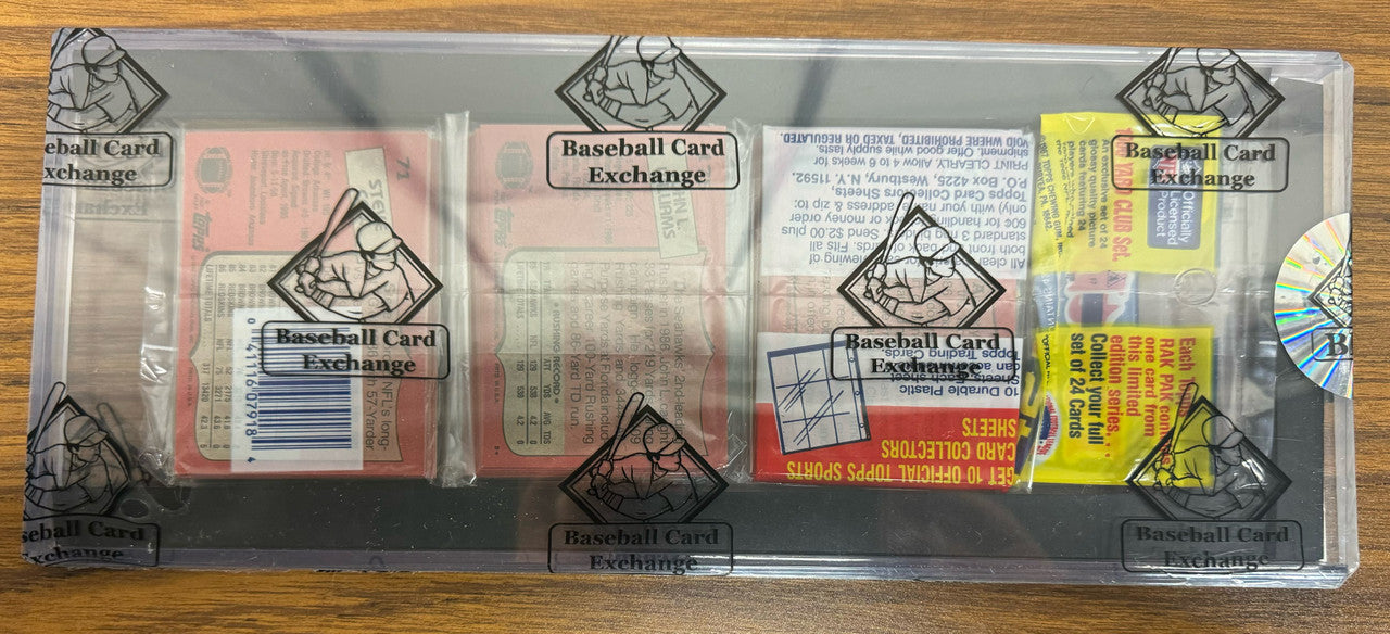 1987 Topps Football Rack Pack Marino on Top BBCE Wrapped and Sealed