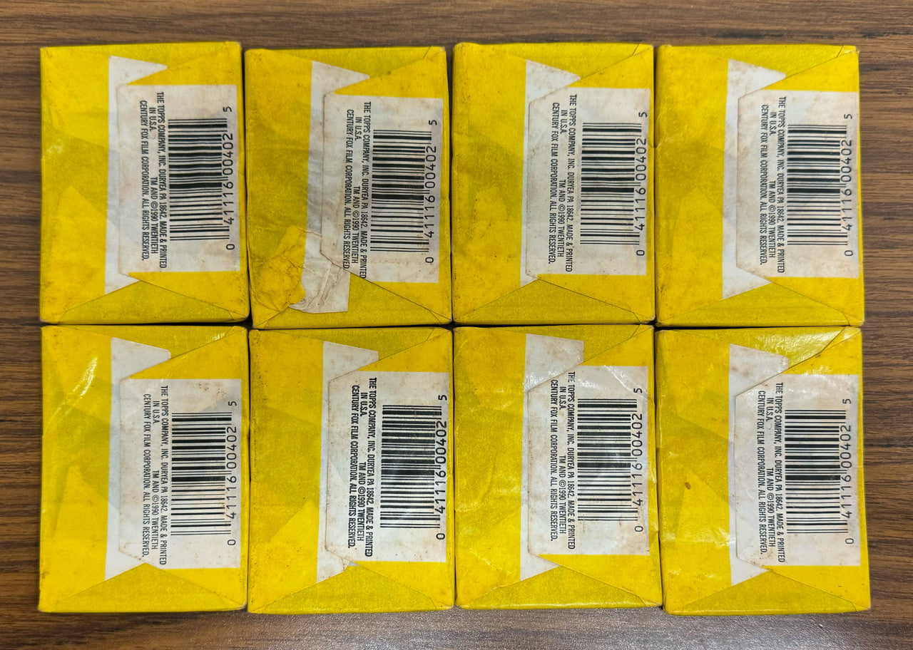 1990 Topps The Simpsons Sealed Wax Pack Lot of 8