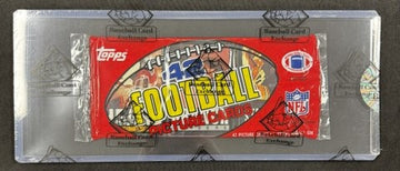 1985 Topps Football Grocery Rack Pack BBCE Sealed Walter Payton on Back