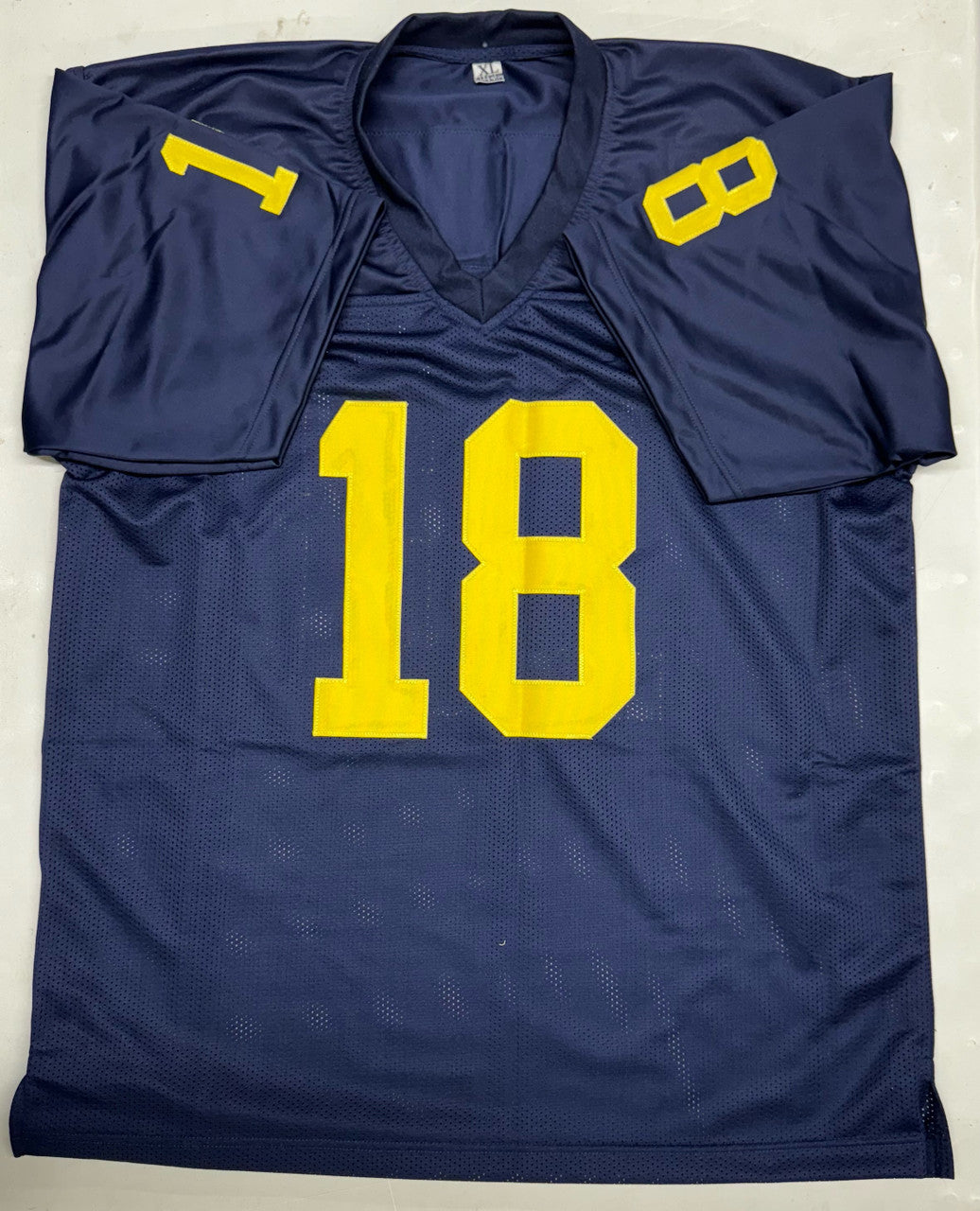 Colston Loveland Signed Autographed Custom Jersey Blue XL BAS
