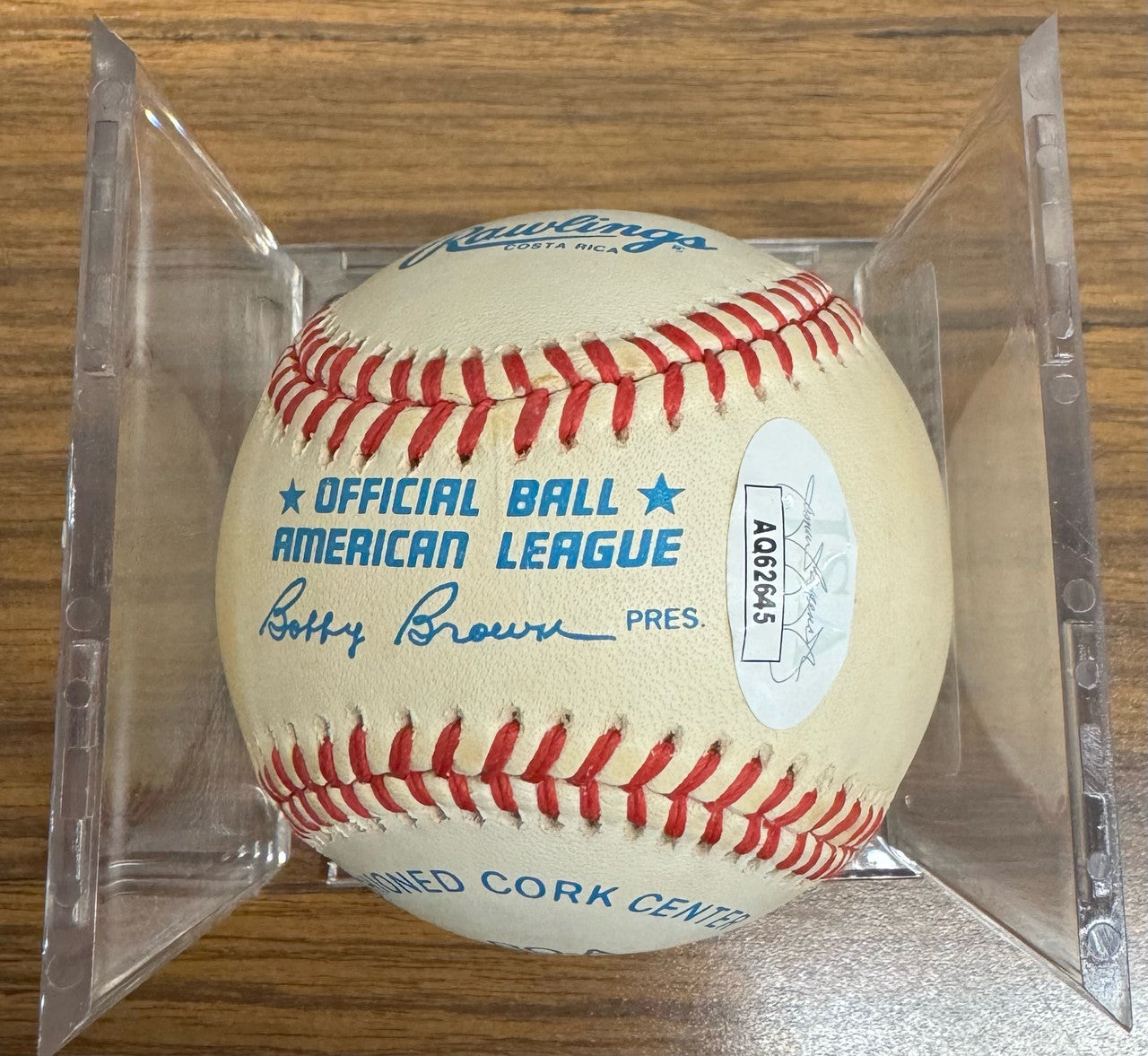 Ernie Harwell Signed Autographed Rawlings OMLB Baseball JSA