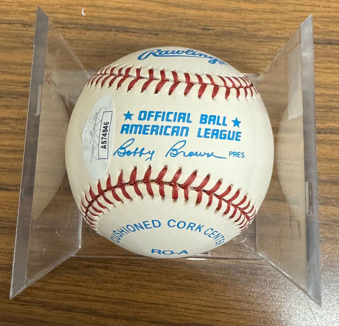 Frank Crosetti Signed Autographed Rawlings OAL Baseball JSA