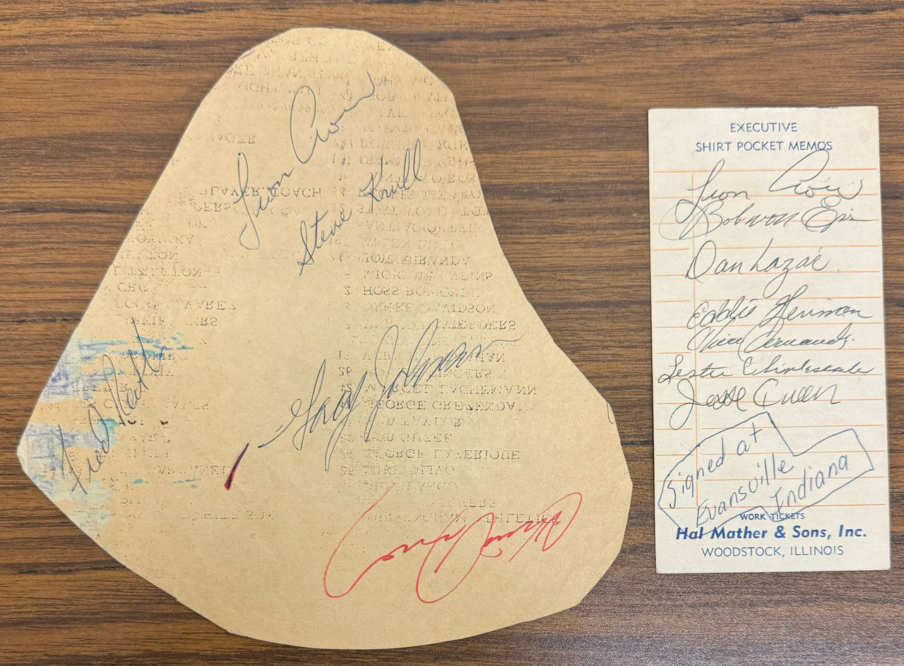 1968 Topps Poster Bart Starr with Signed Autographed Cut JSA