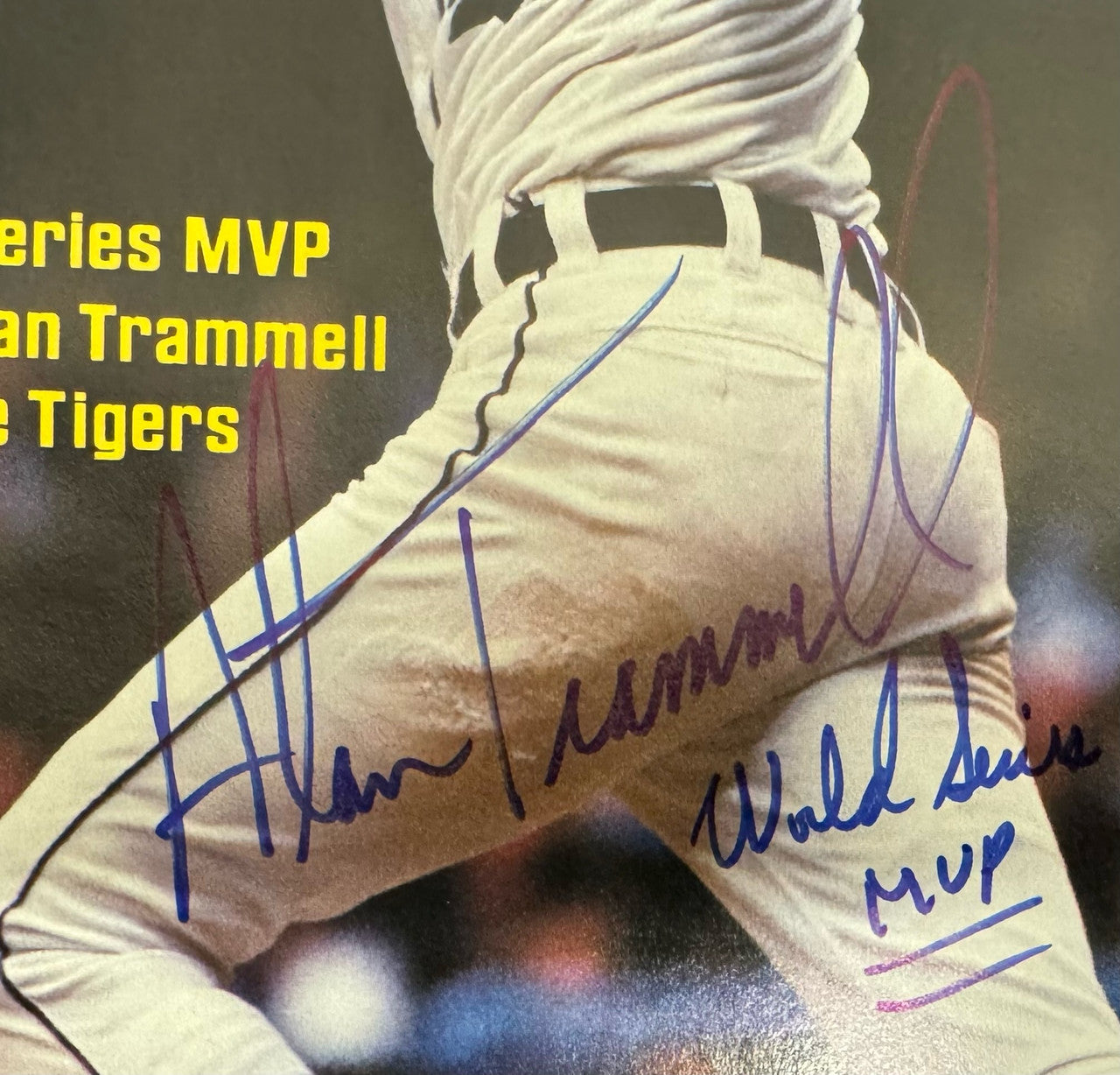 Alan Trammell Signed Autographed Sports Illustrated Magazine JSA