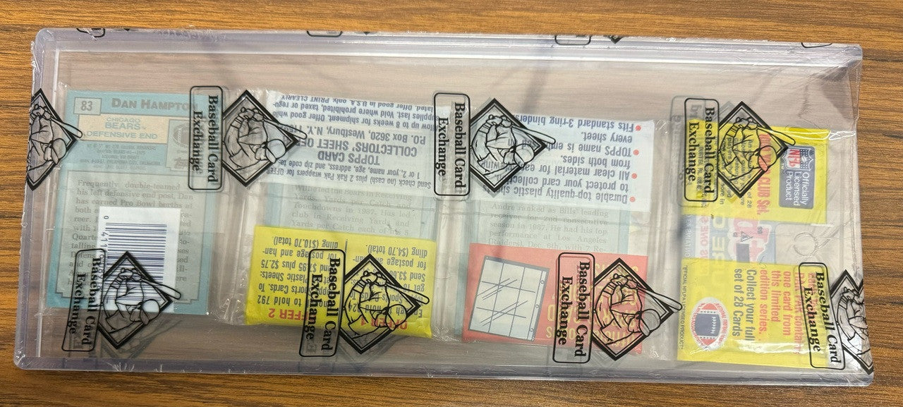 1988 Topps Football Rack Pack Bo Jackson RC on Top BBCE Wrapped and Sealed