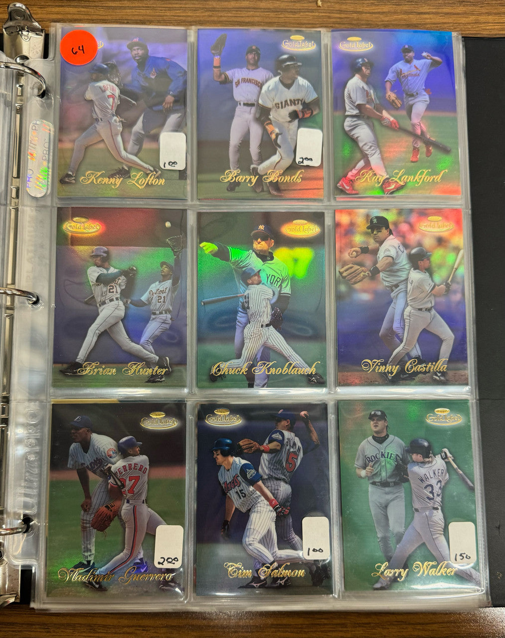 1998 Topps Gold Label Baseball Class 1 Complete Set (100) NM-MT