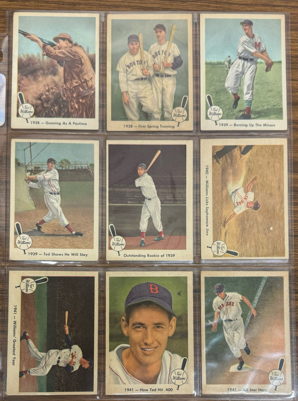 1959 Fleer Ted Williams Baseball Near Complete Set (78/80) EX-EX+