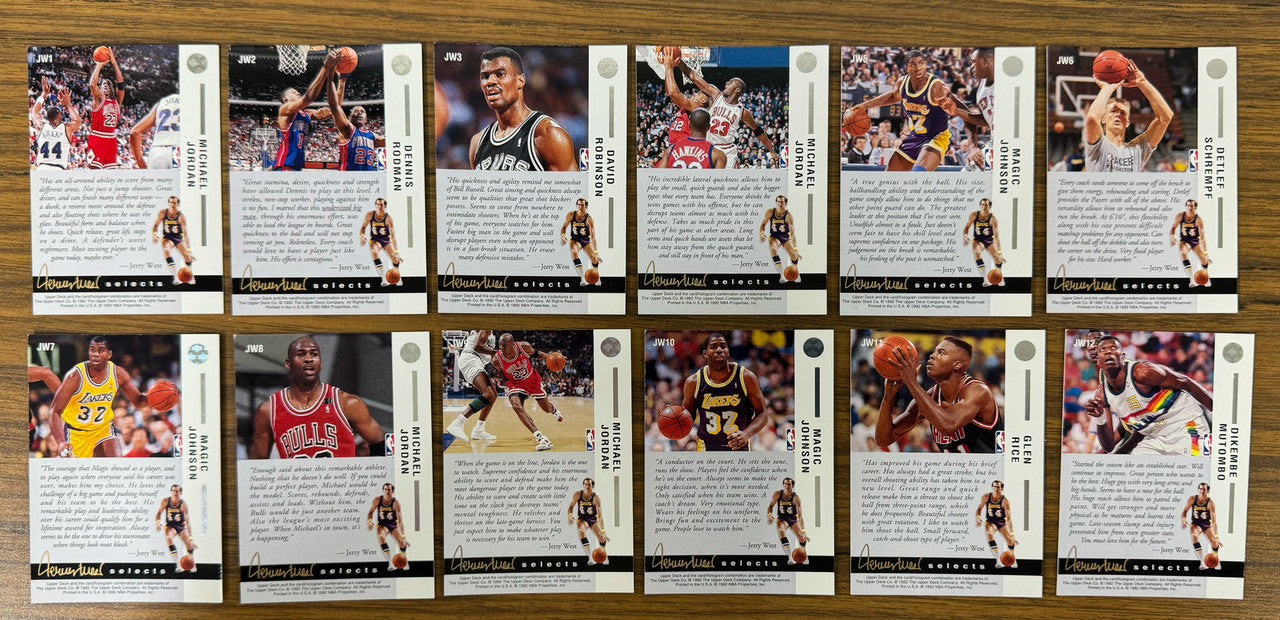 1992-93 Upper Deck Basketball Jerry West Selects Complete Set (20)