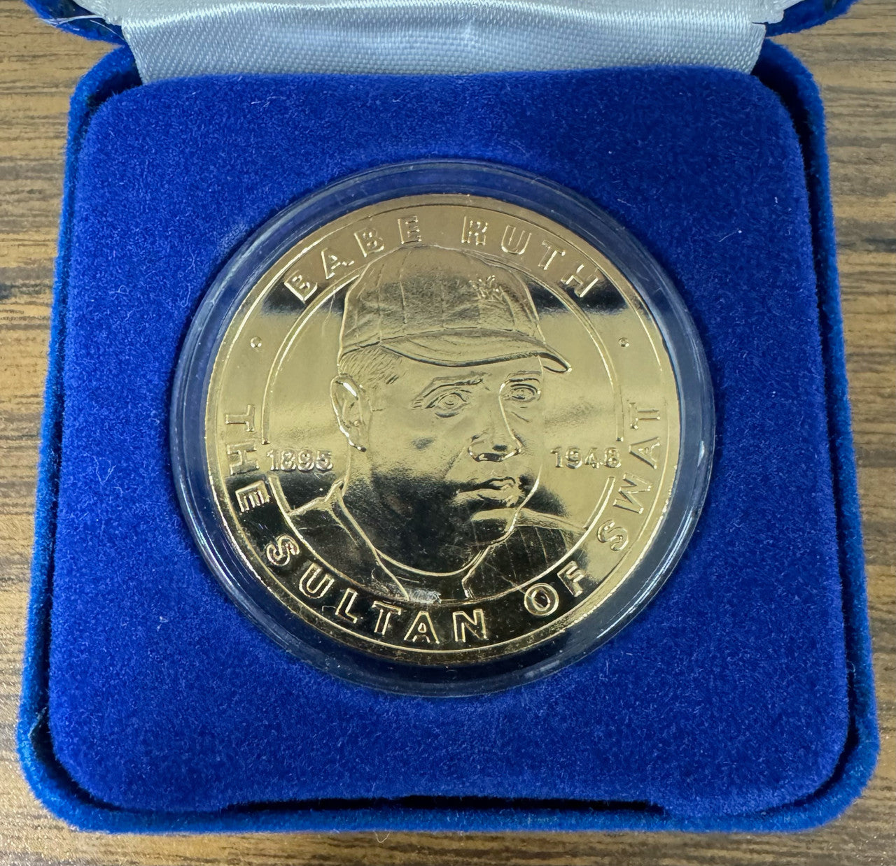 Babe Ruth The Sultan Of Swat Liberia One Dollar Gold Coin in Box