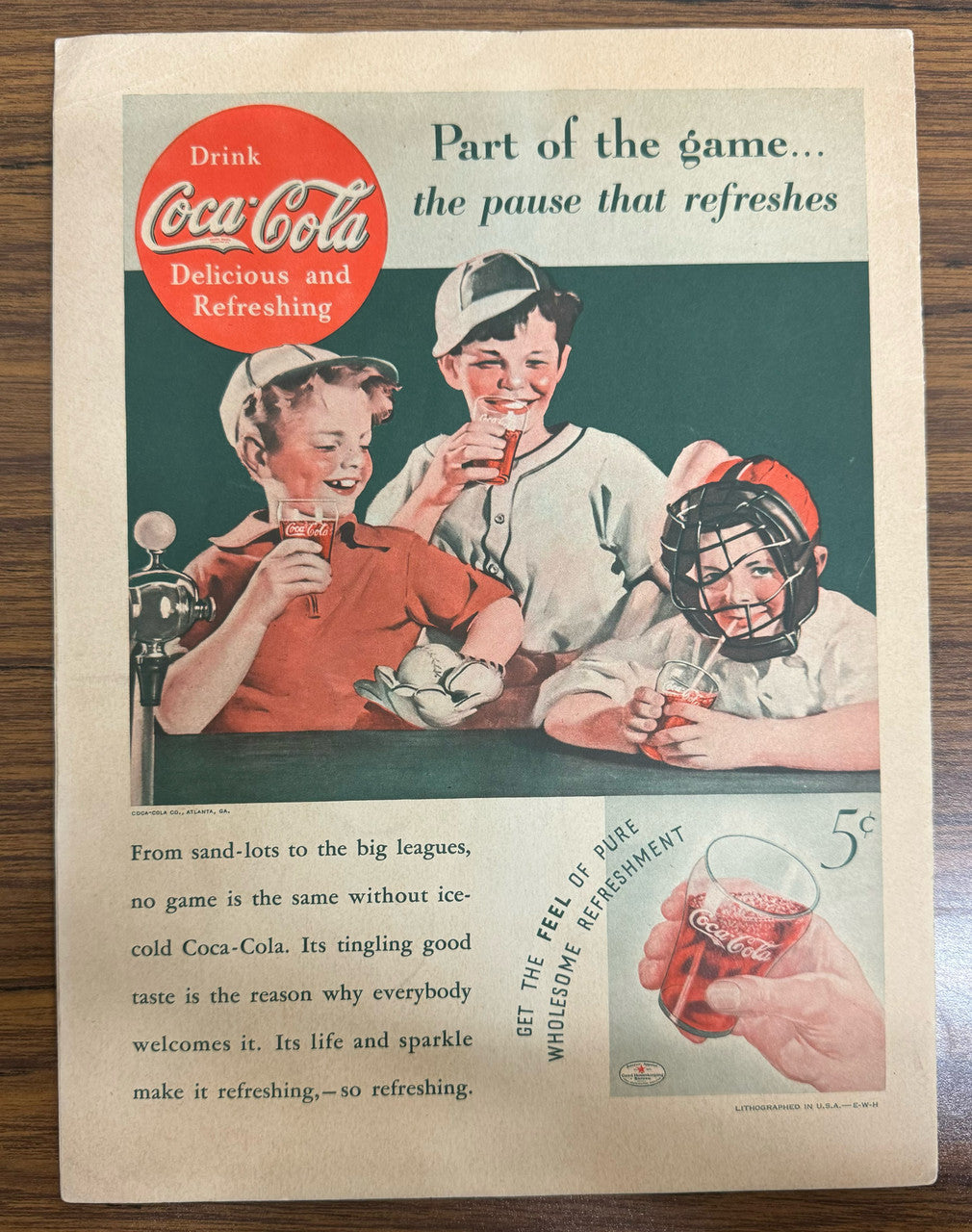 1936 Detroit Tigers vs New York Giants Cunningham's Program