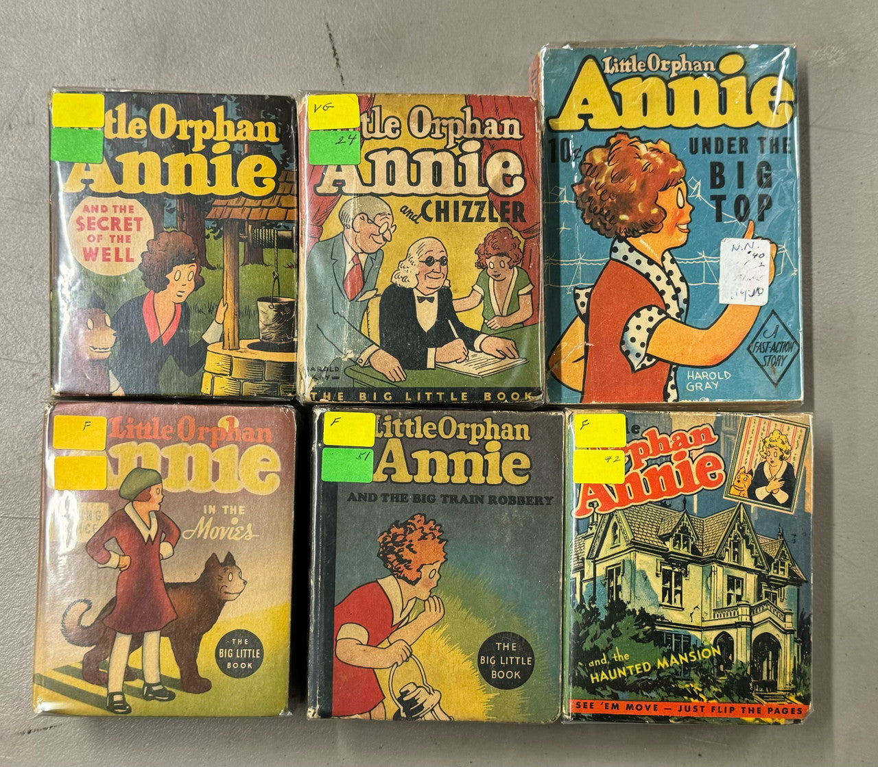 Big Little Books Little Orphan Annie Vintage Lot of 16
