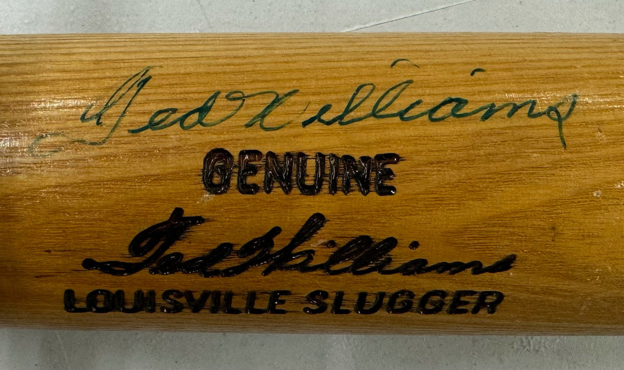 Ted Williams Signed Autographed Louisville Slugger Bat JSA *695