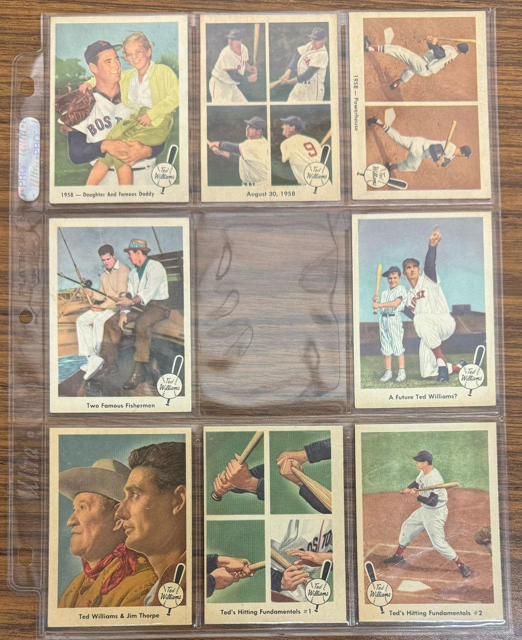 1959 Fleer Ted Williams Baseball Near Complete Set (78/80) EX-EX+