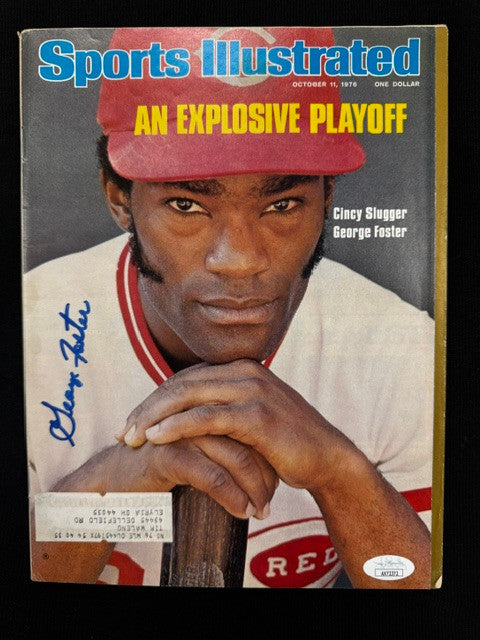 George Foster Signed Autographed 1976 Sports Illustrated Magazine JSA