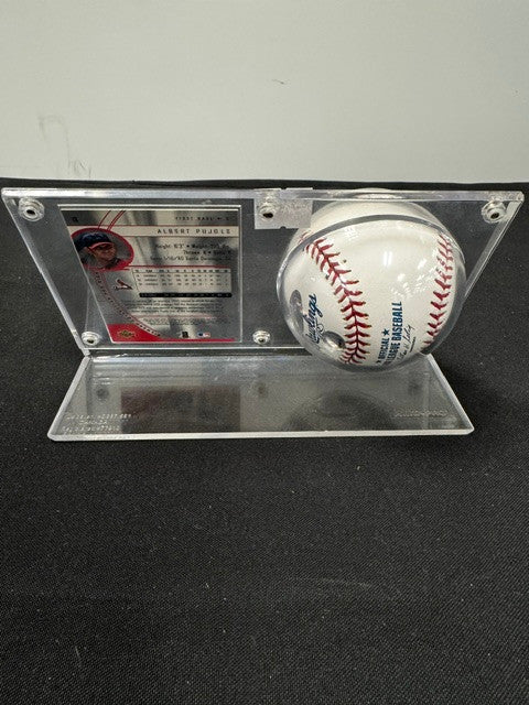 Albert Pujols Signed Autographed Rawlings OML Baseball w/ Card Steiner MLB