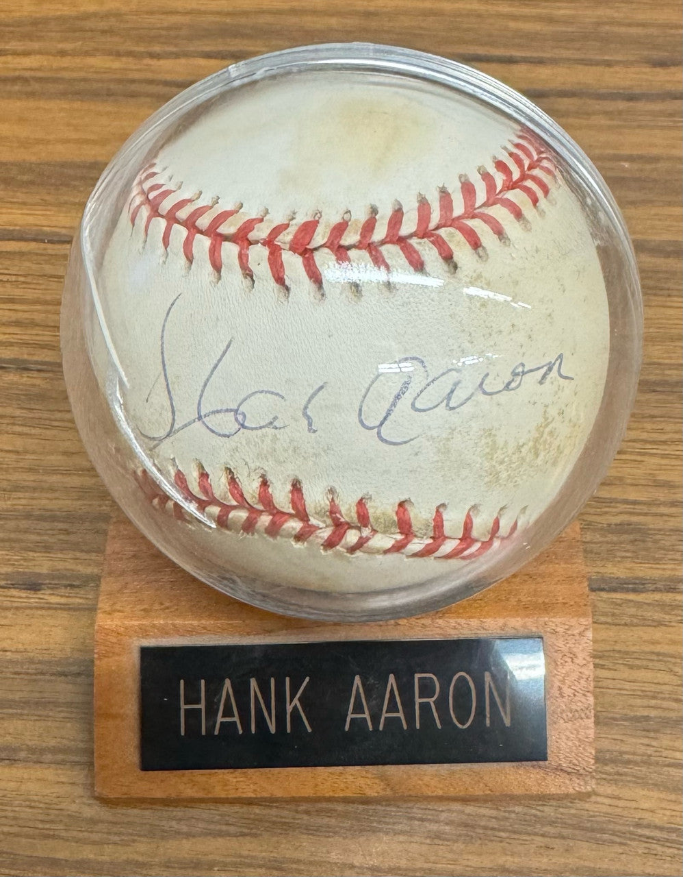 Hank Aaron Signed Autographed Rawlings ONL Baseball JSA LOA