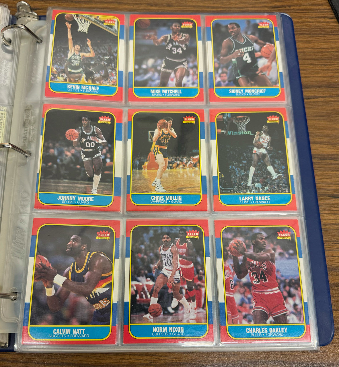 1986-87 Fleer Basketball Near Complete Set 126/132 EX/MT-NM