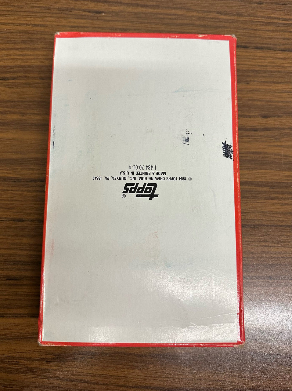 1984 Topps Baseball Photo Rub-Downs Wax Box (36 Packs)