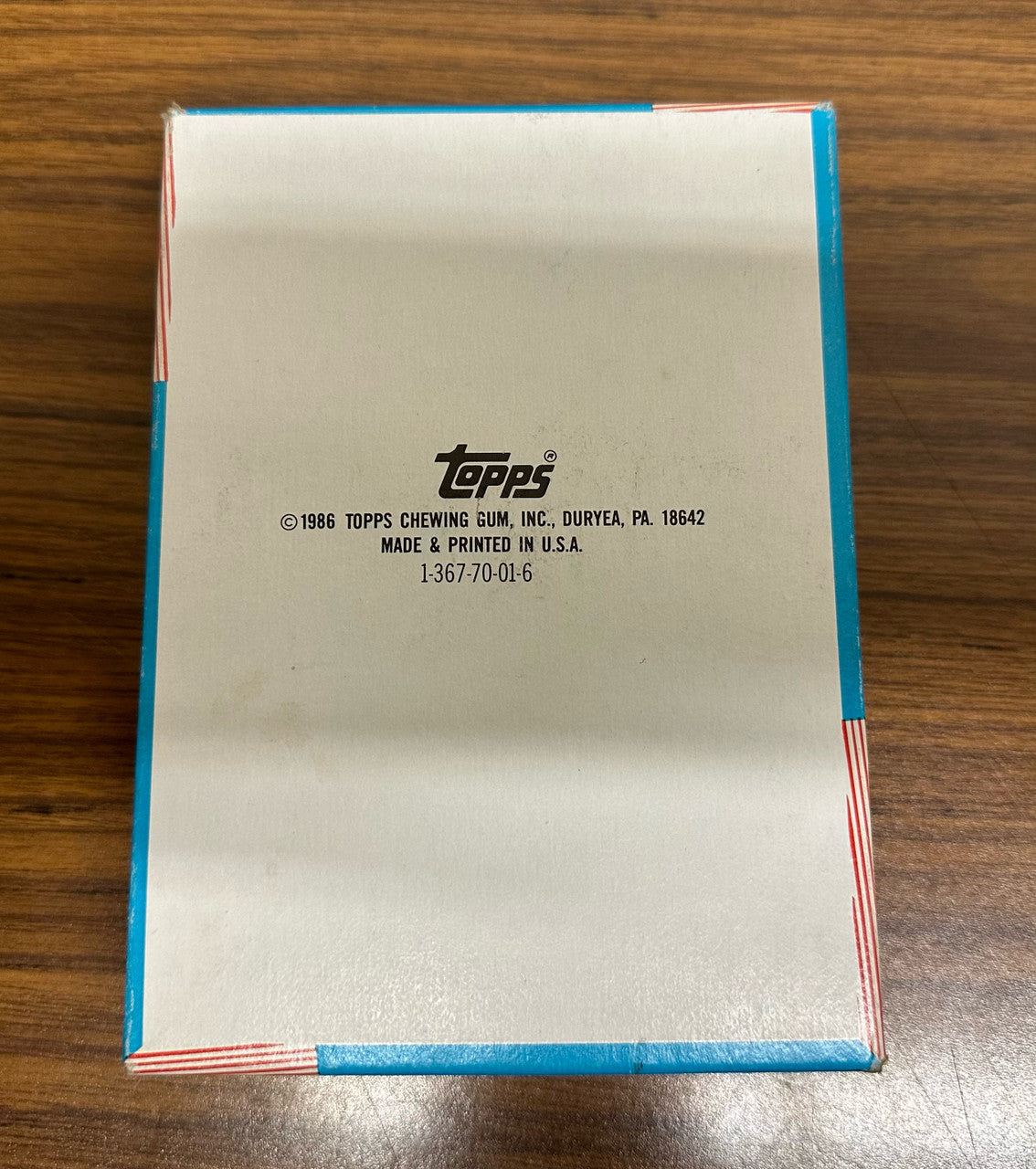 1986 Topps Major League Leaders Baseball Box (36 Packs)
