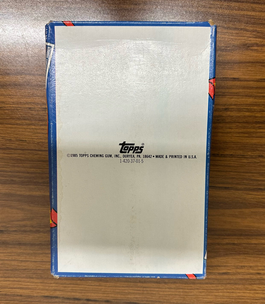 1985 Topps Super Baseball Picture Cards Box (24 Packs)