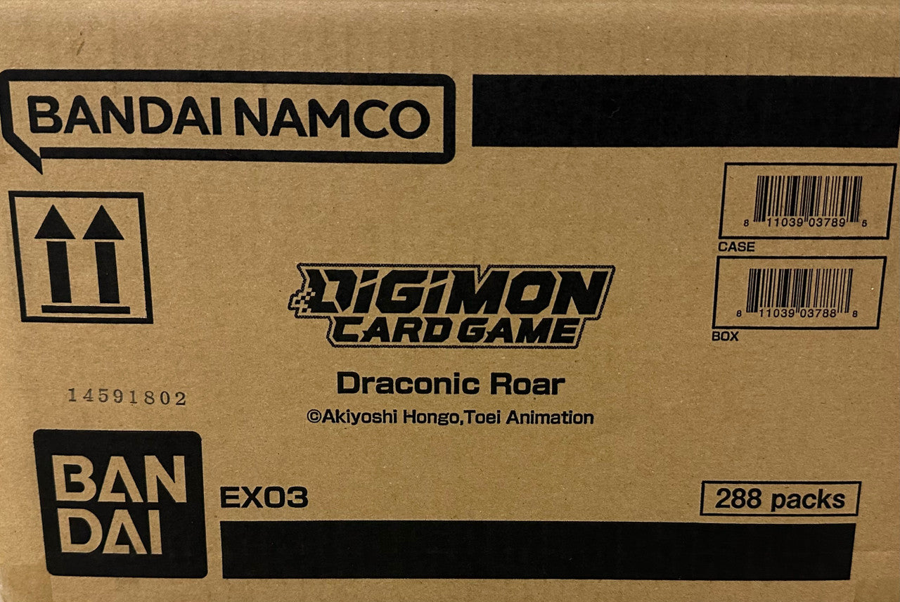 Digimon TCG EX-03 Draconic Roar Booster Box Case (12 Boxes) English