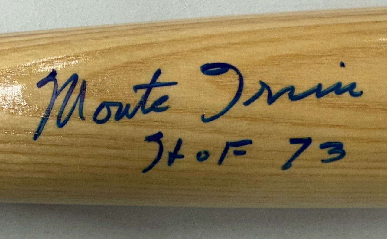 Monte Irvin Signed Autographed Rawlings Adirondack Bat JSA
