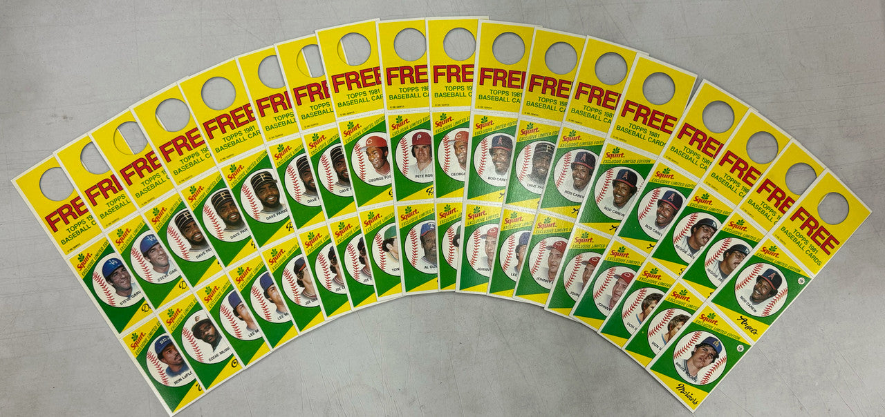 1981-1982 Topps Squirt Panels Lot of 72 Rose Brett Murray