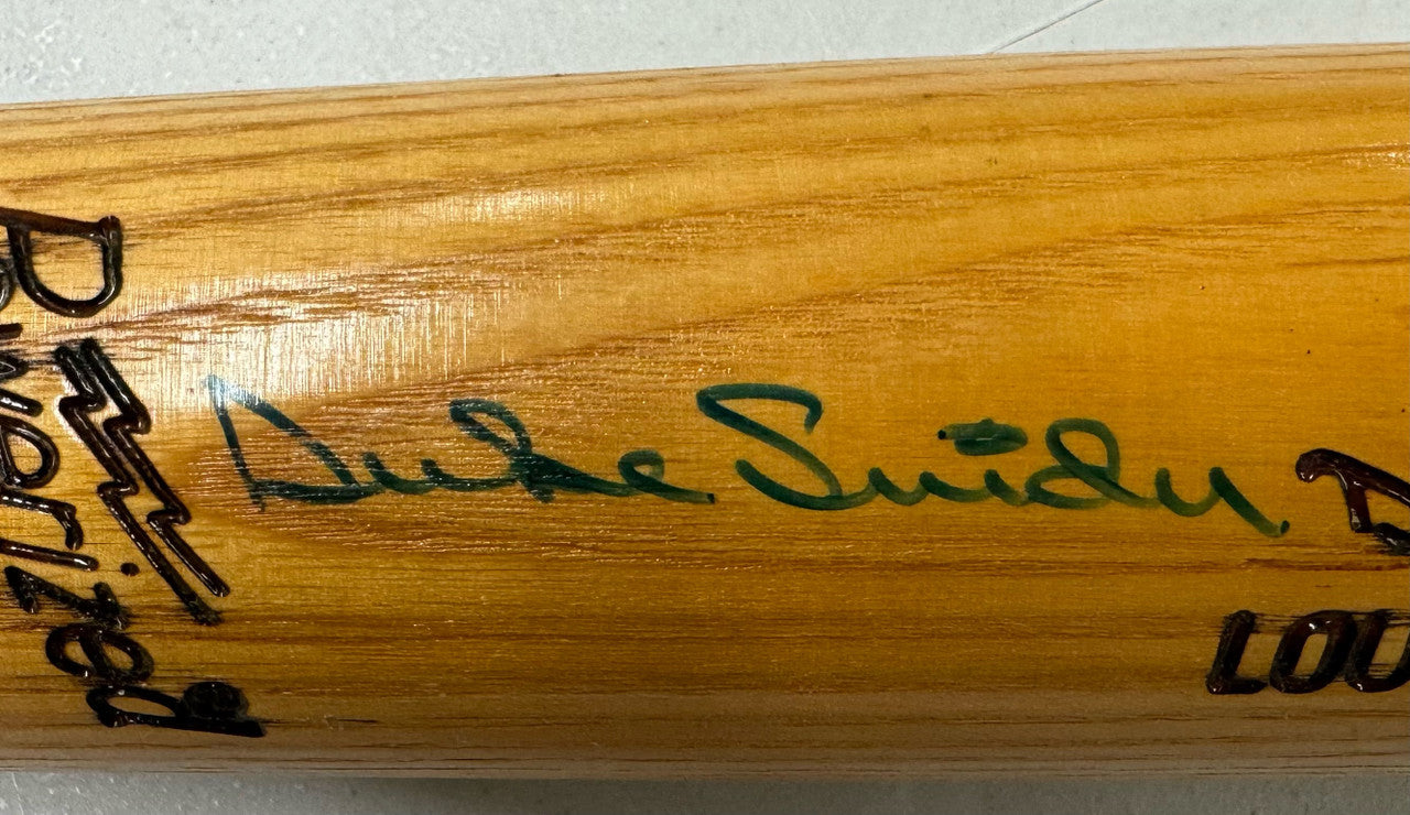 Duke Snider Signed Autographed Louisville Slugger Bat JSA