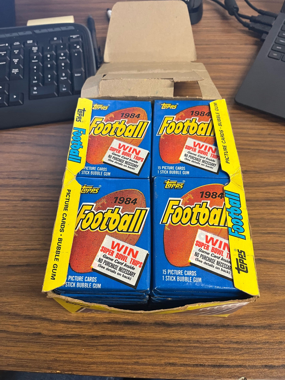 1984 Topps Football Wax Box 36 Sealed Packs