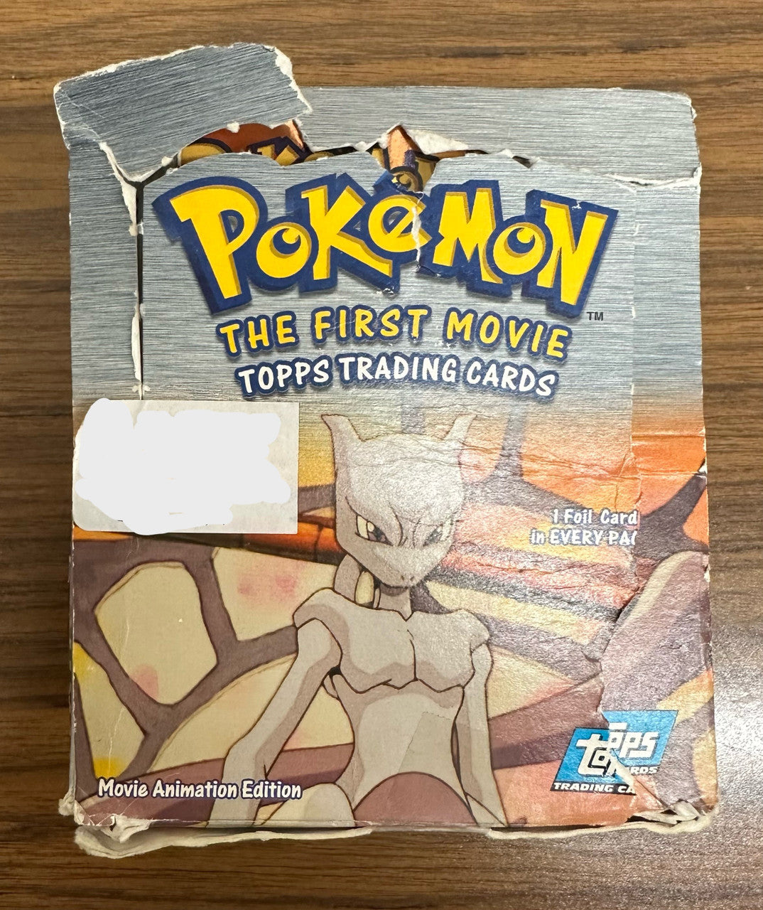 Topps Pokemon The First Movie Trading Card Box: 35 Sealed Packs 5 Black/30 Blue