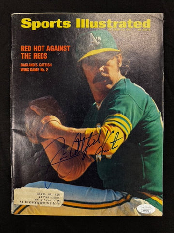 Jim Catfish Hunter Signed Autographed 1972 Sports Illustrated Magazine JSA