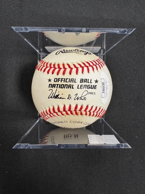 Hank Aaron Signed Autographed Rawlings ONL Baseball JSA *7092