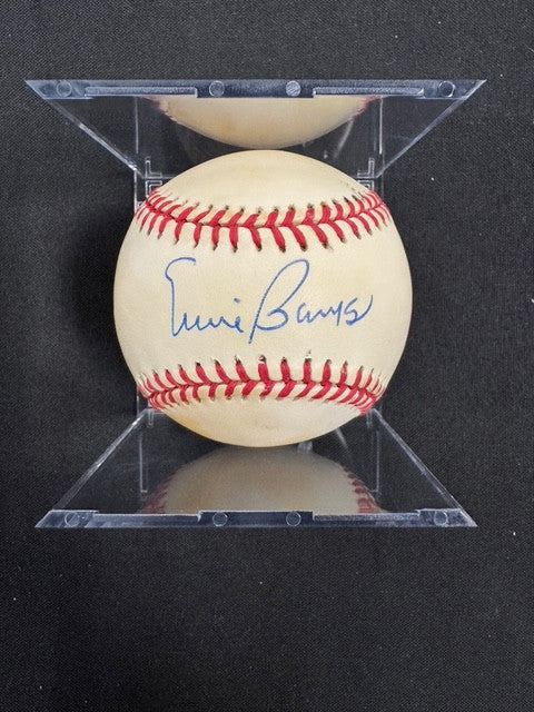 Ernie Banks Signed Autographed Rawlings ONL Baseball JSA *4720