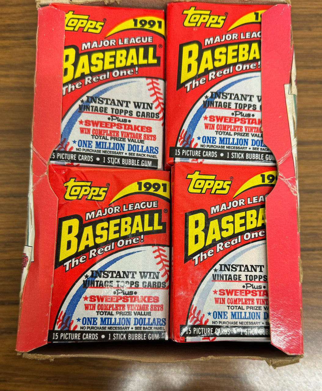 1991 Topps Baseball Wax Box 36 Factory Sealed Packs