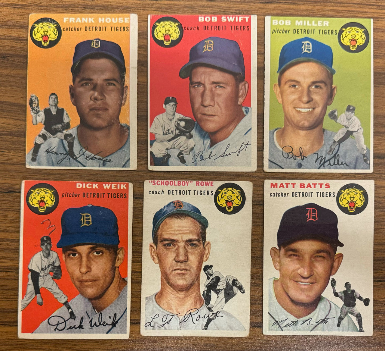 1954 Topps Detroit Tigers Team Set (19) Kaline RC PSA 3