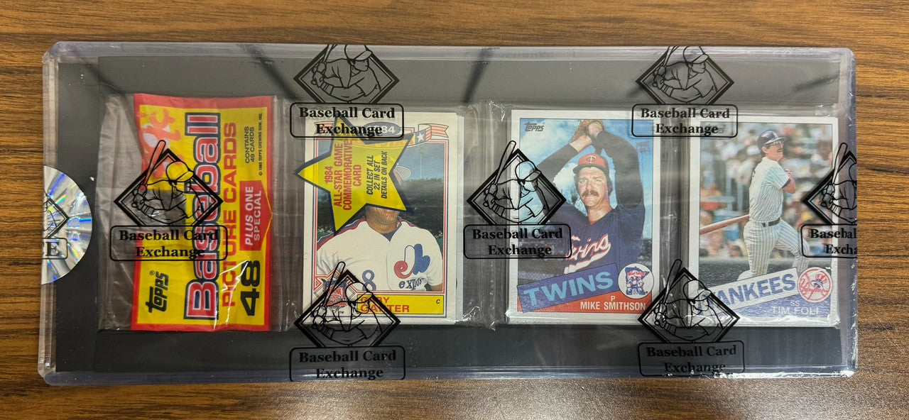 1985 Topps Baseball Rack Pack Kirby Puckett on Back BBCE Wrapped Sealed