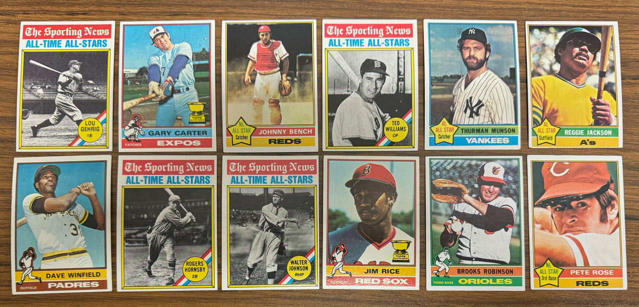 1976 Topps Baseball Near Complete Set 651/660 w/ Traded EX-EX/MT