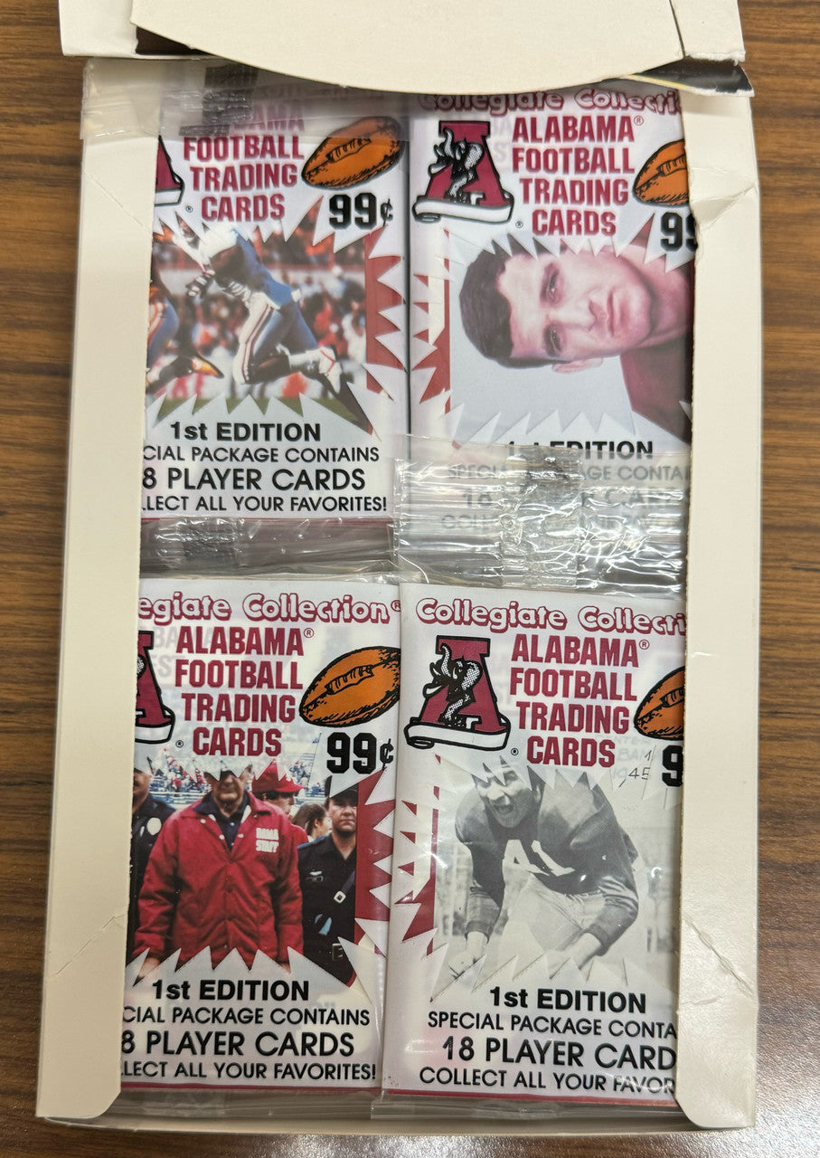 1989 Collegiate Collection Alabama Football Box 16 Factory Sealed Packs