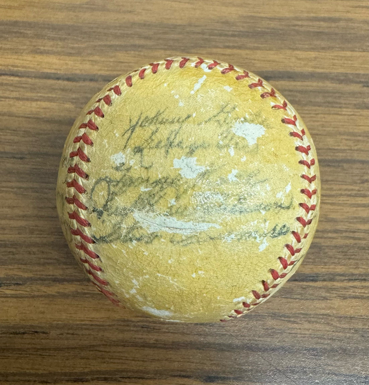 1951 Detroit Tigers Team Signed Autographed Baseball Kell Groth