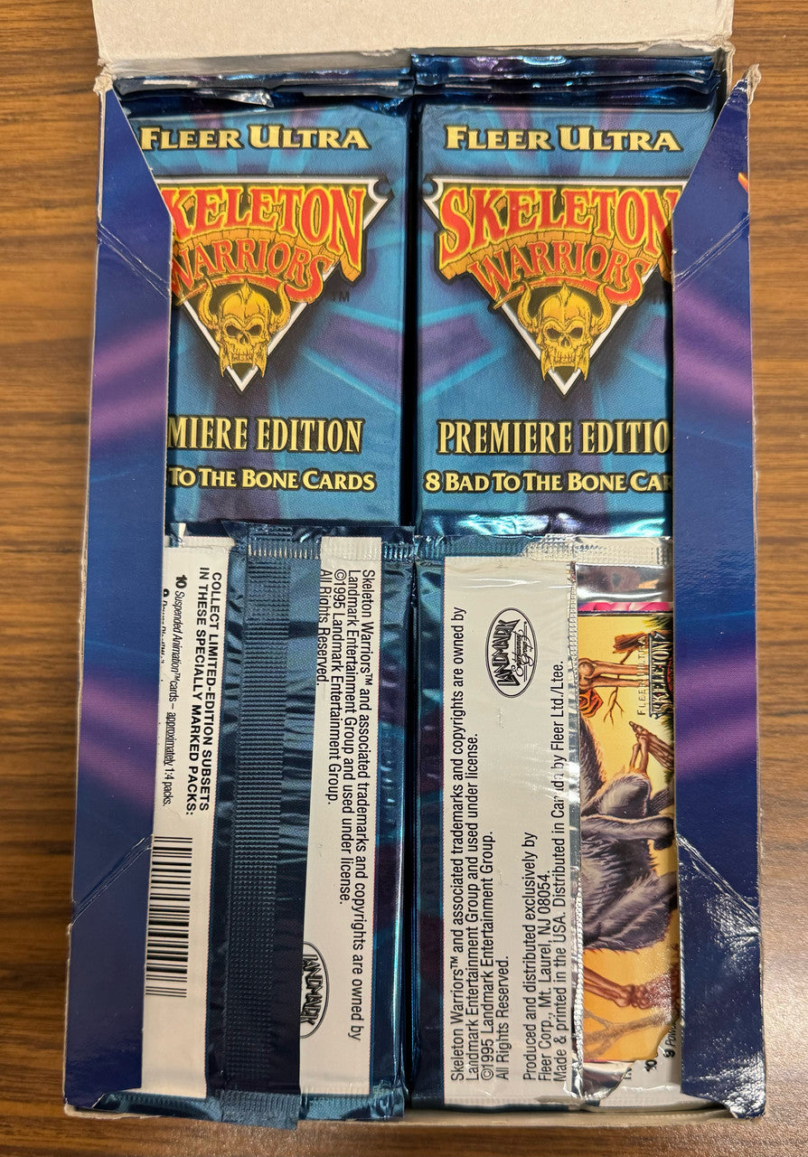 1995 Fleer Ultra Skeleton Warriors Box w/ 34 Factory Sealed Packs